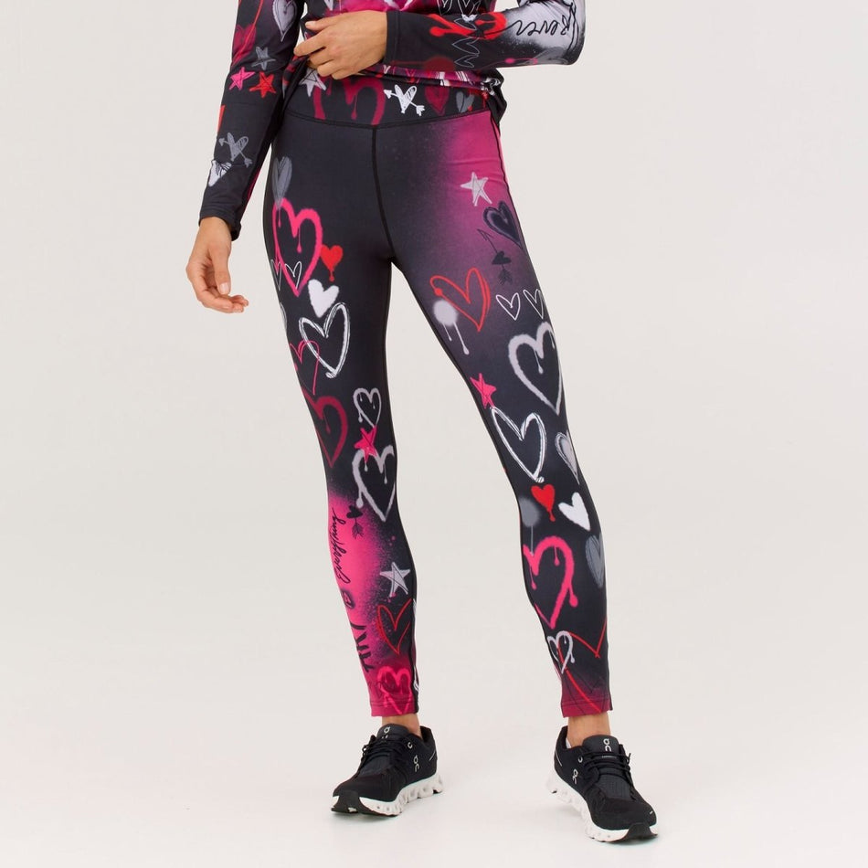 Graffiti Girls Legging Baselayer-Legging Damen - black