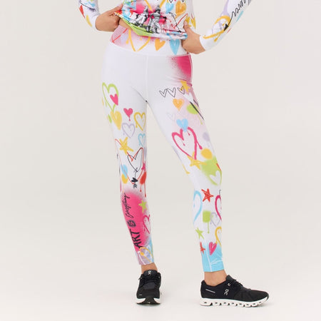 Krimson Klover - Graffiti Girls Legging Baselayer - Legging Damen - multi - KK-F25801-918-XS - Sportbrands24