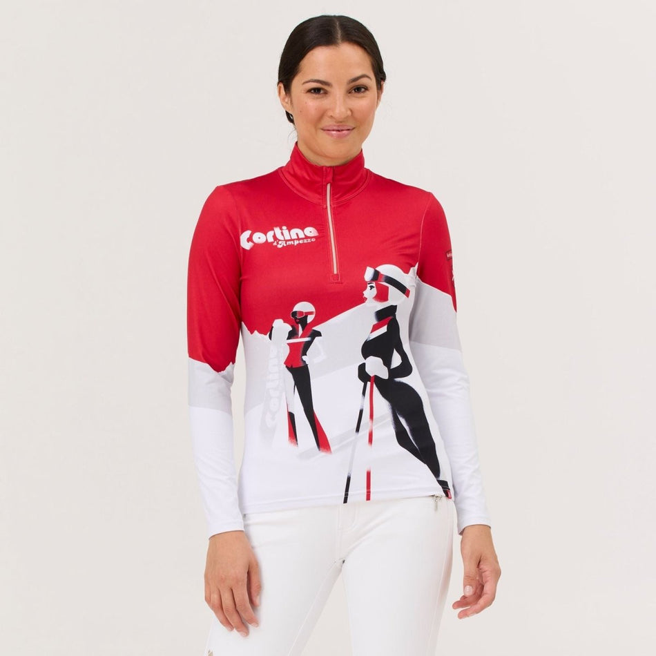 Back Country Top Baselayer Damen - racing red