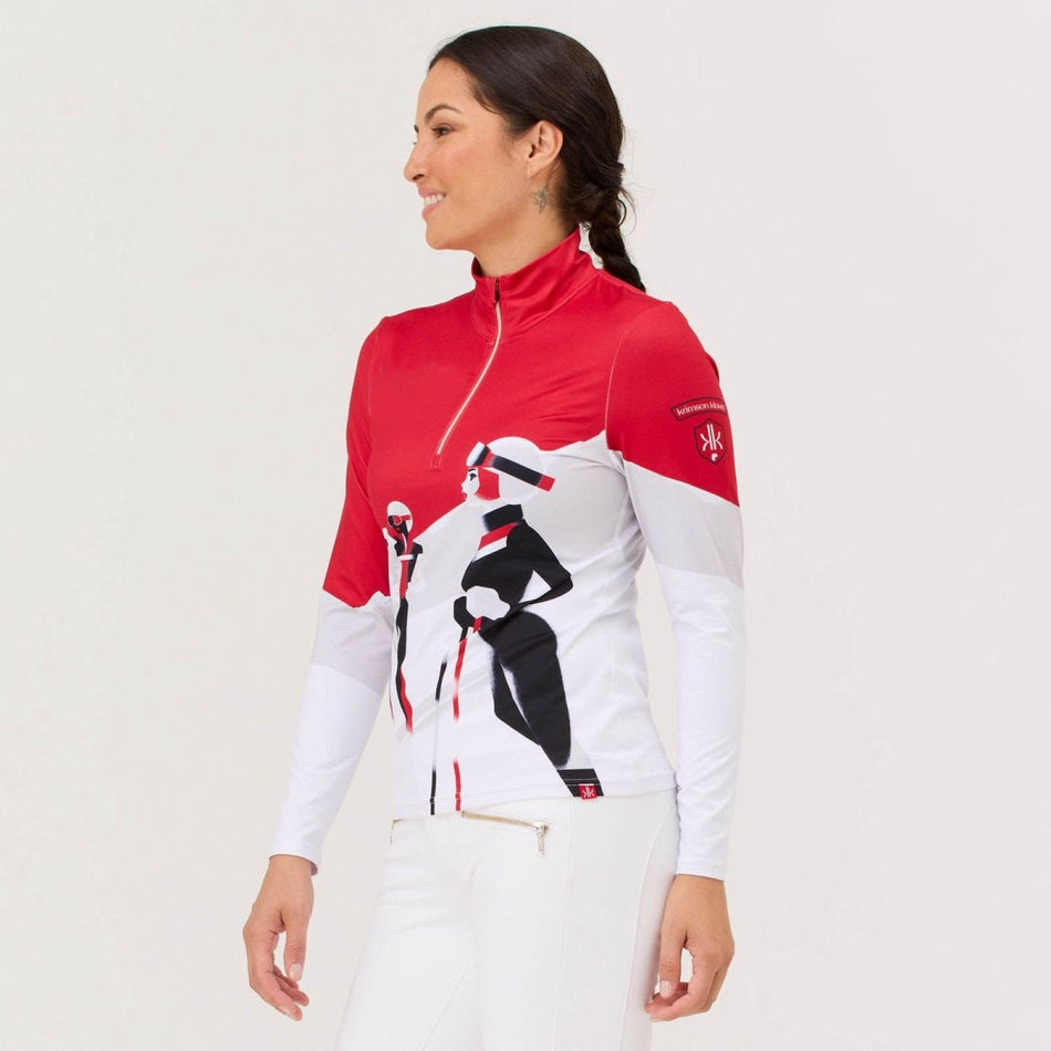 Back Country Top Baselayer Damen - racing red (w/o Cortina)
