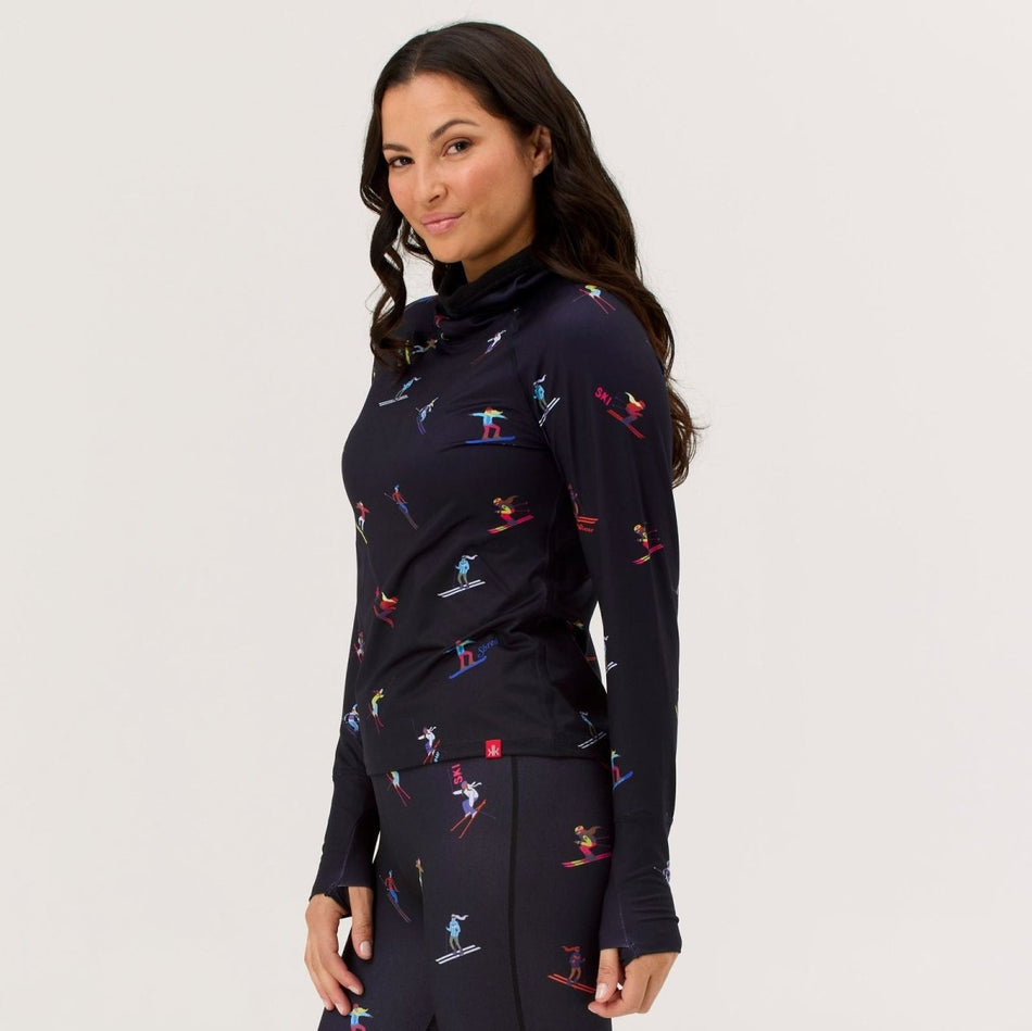 Multi Skiers Top Baselayer Damen - black