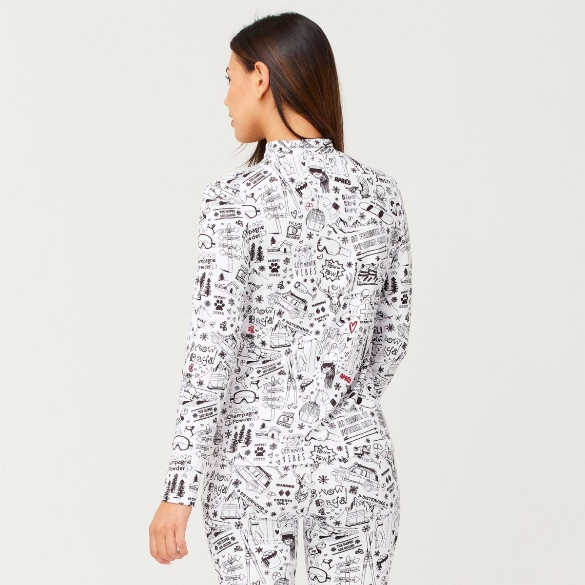 Krimson Klover - Graffiti Top Baselayer Damen - snow - KK-F25818-950-XS - Sportbrands24