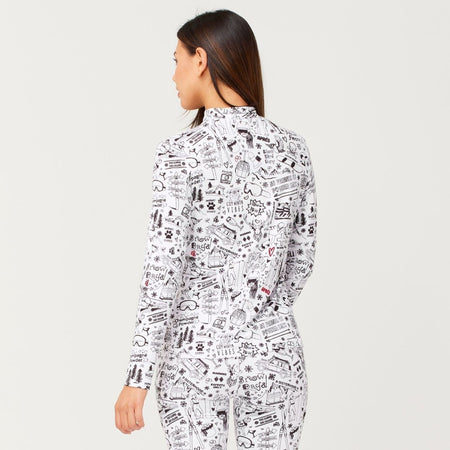 Krimson Klover - Graffiti Top Baselayer Damen - snow - KK-F25818-950-XS - Sportbrands24