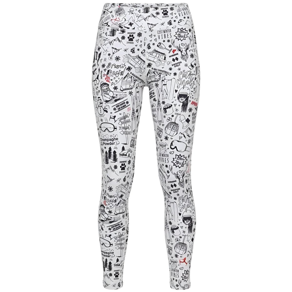 Krimson Klover - Graffiti Legging Baselayer - Legging Damen - snow - KK-F25819-950-XS - Sportbrands24