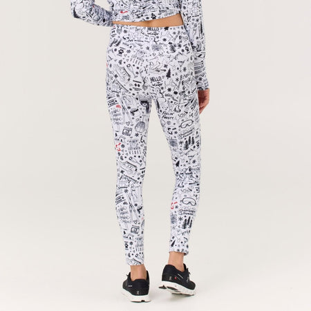 Krimson Klover - Graffiti Legging Baselayer - Legging Damen - snow - KK-F25819-950-XS - Sportbrands24