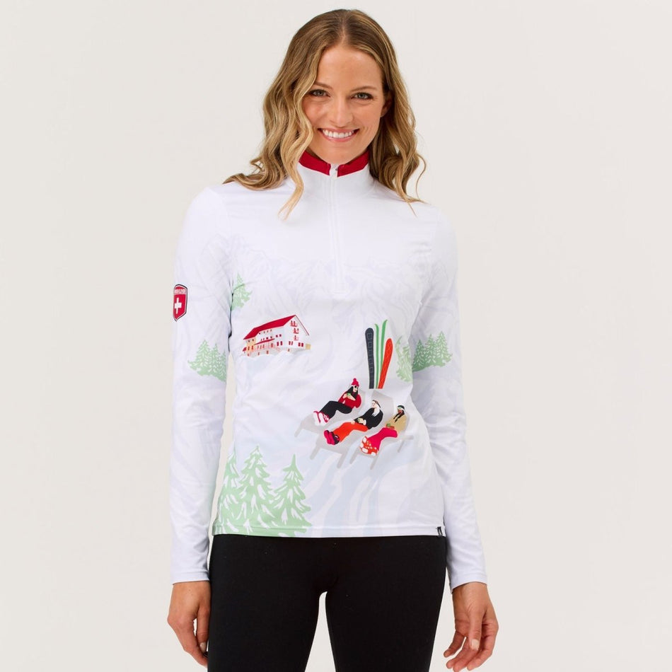 Sunbather Top Baselayer Damen - snow