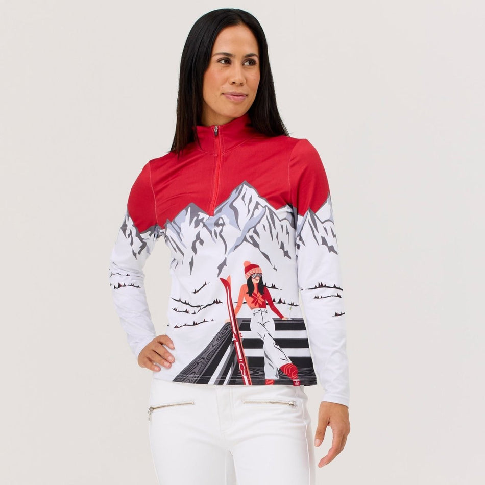 Krimson Klover - Apres Anyone Top Baselayer Damen - racing red - KK-F25835-942-XS - Sportbrands24