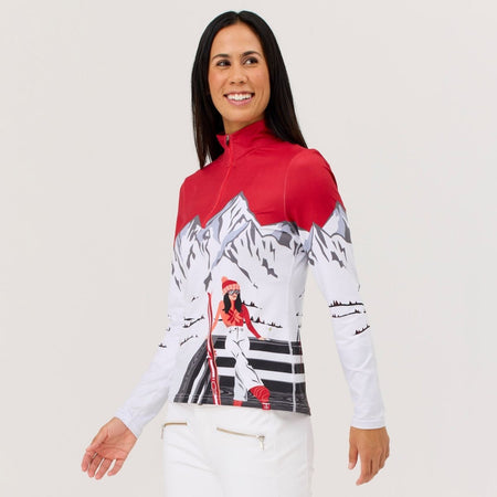 Krimson Klover - Apres Anyone Top Baselayer Damen - racing red - KK-F25835-942-XS - Sportbrands24