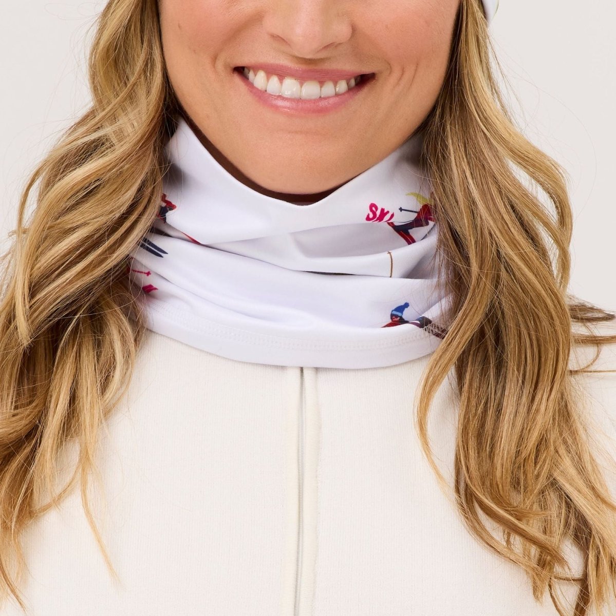 Krimson Klover - Illustrated Gaiter Schlauchschal Damen - multi skiers white - KK-F25902-986-OS - Sportbrands24