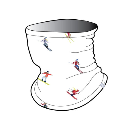 Krimson Klover - Illustrated Gaiter Schlauchschal Damen - multi skiers white - KK-F25902-986-OS - Sportbrands24