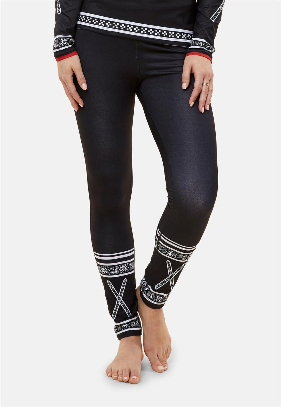 Krimson Klover - Folklore Legging Damen - black - KK - 2028 - 041 - XS - Sportbrands24