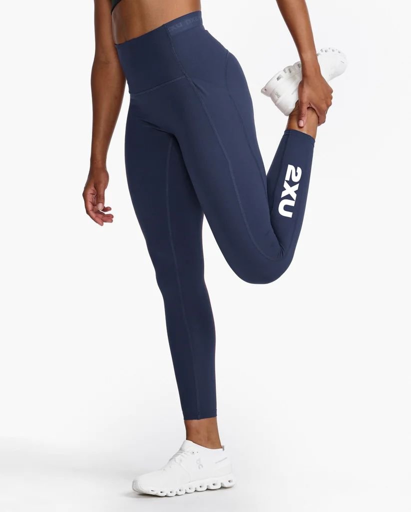 2XU - Form Stash Hi - Rise Fitnesstights Damen - midnight/white - 2X - WA6874B - MDN/WHT - XS - Sportbrands24