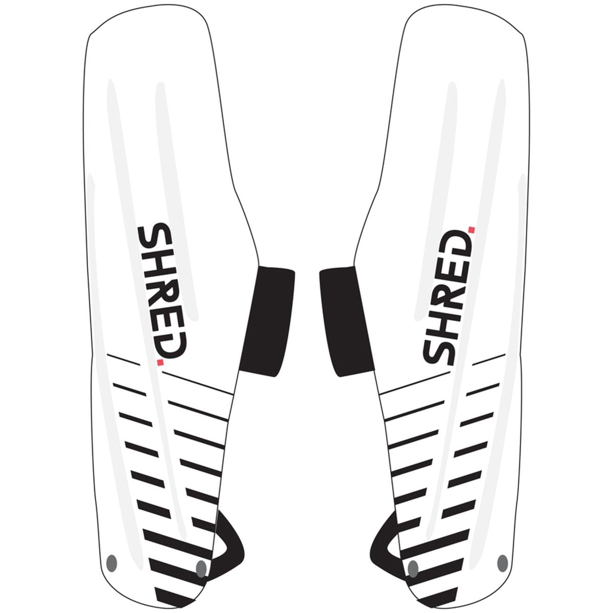 Shred - ARM GUARDS Ellenbogen Protektor - white/black - SH-GUAGSJ12S - Sportbrands24