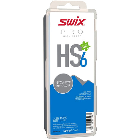 Swix - HS6 Blue, - 6°C/ - 12°C Gleitwachs - HS6 Blue - 6°C/ - 12°C, 180g - SX-HS06-18 - Sportbrands24