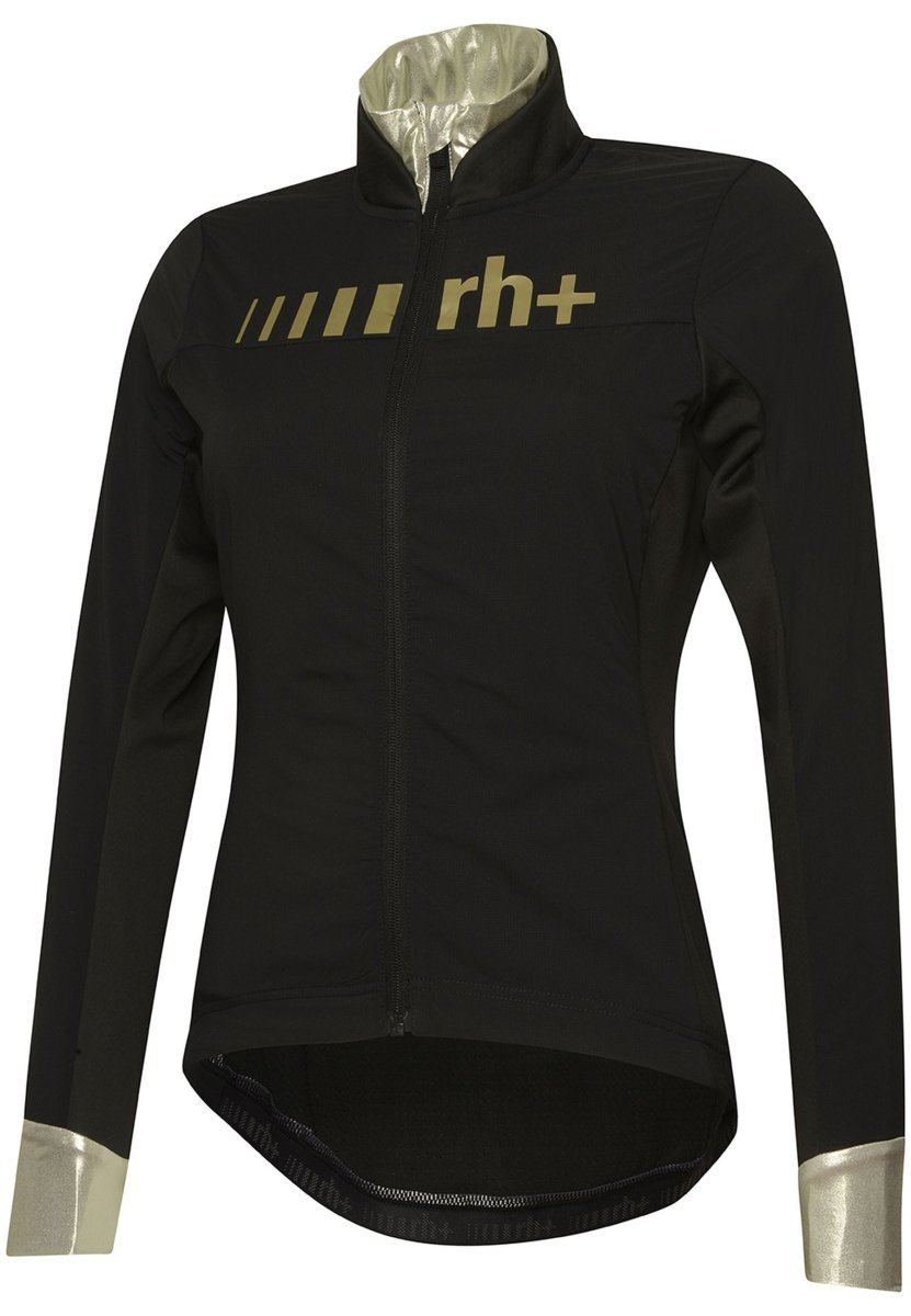 RH+ - Logo Alpha Padded Radjacke Damen - black/gold - RHB-ICD0900-912-S - Sportbrands24