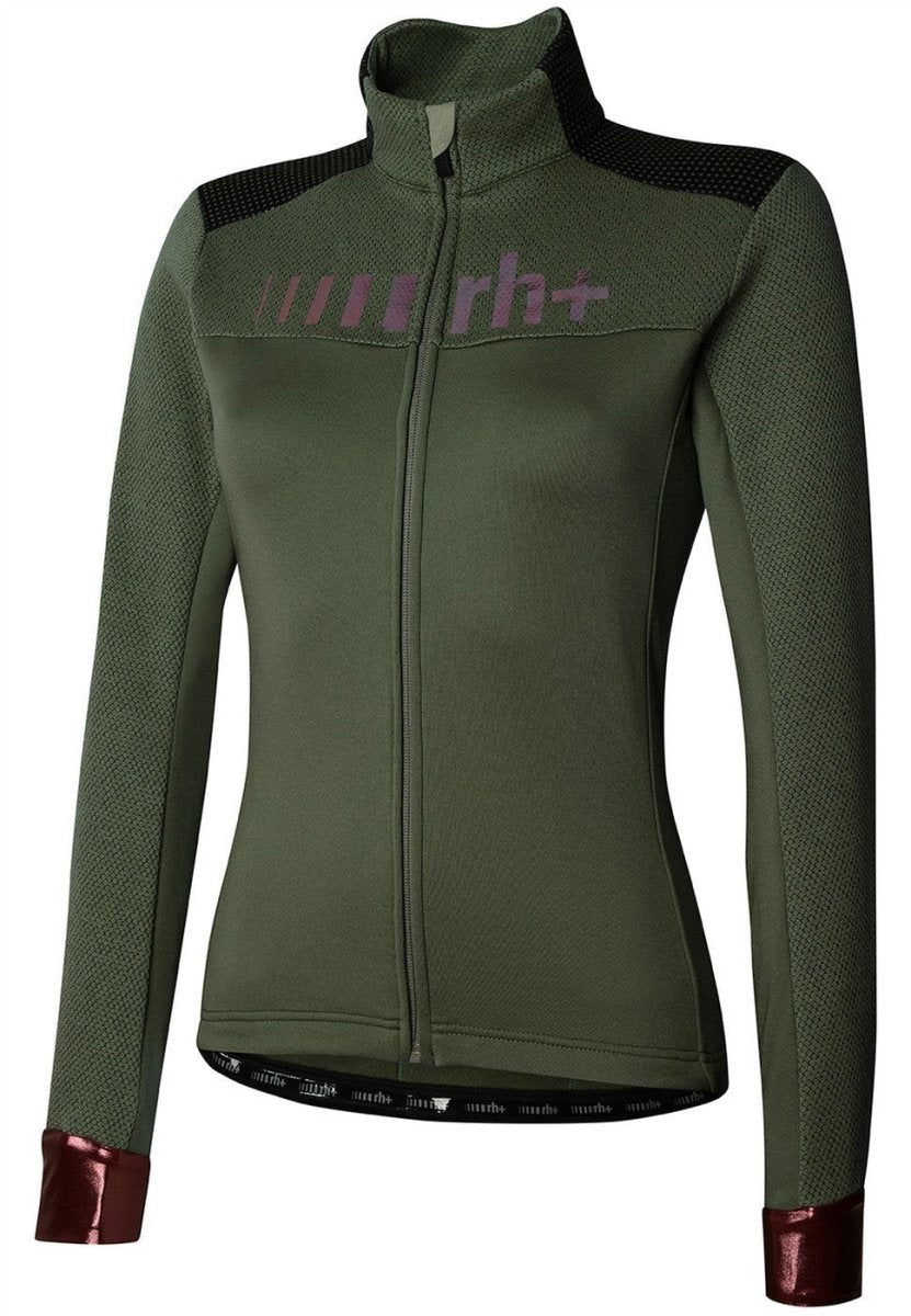RH+ - Thermo W Jersey Radtrikot Damen - fir green/plummy - RHB - ICD0905 - 124 - XS - Sportbrands24