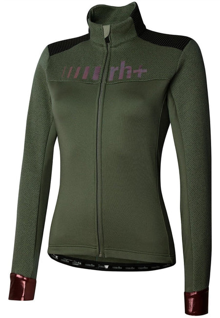 RH+ - Thermo W Jersey Radtrikot Damen - fir green/plummy - RHB - ICD0905 - 124 - XL - Sportbrands24