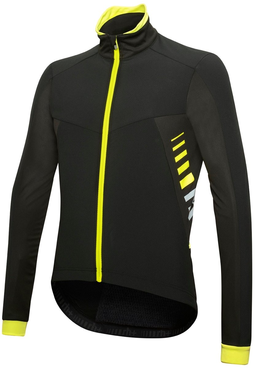 RH+ - Logo Alfa Padded Jkt Fahrradjacke Herren - black/fluo yellow/reflex - RHB-ICU0681-R91-L - Sportbrands24