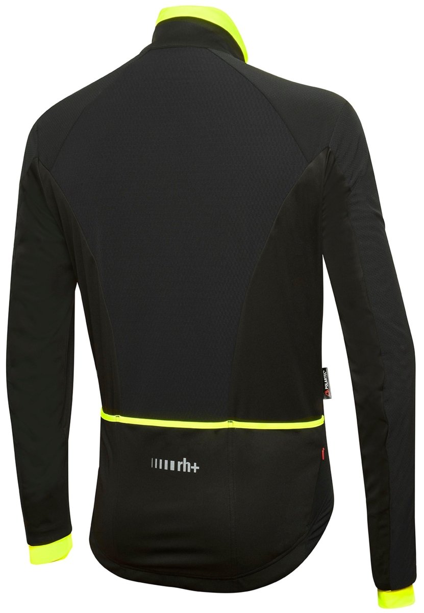 RH+ - Logo Alfa Padded Jkt Fahrradjacke Herren - black/fluo yellow/reflex - RHB-ICU0681-R91-S - Sportbrands24