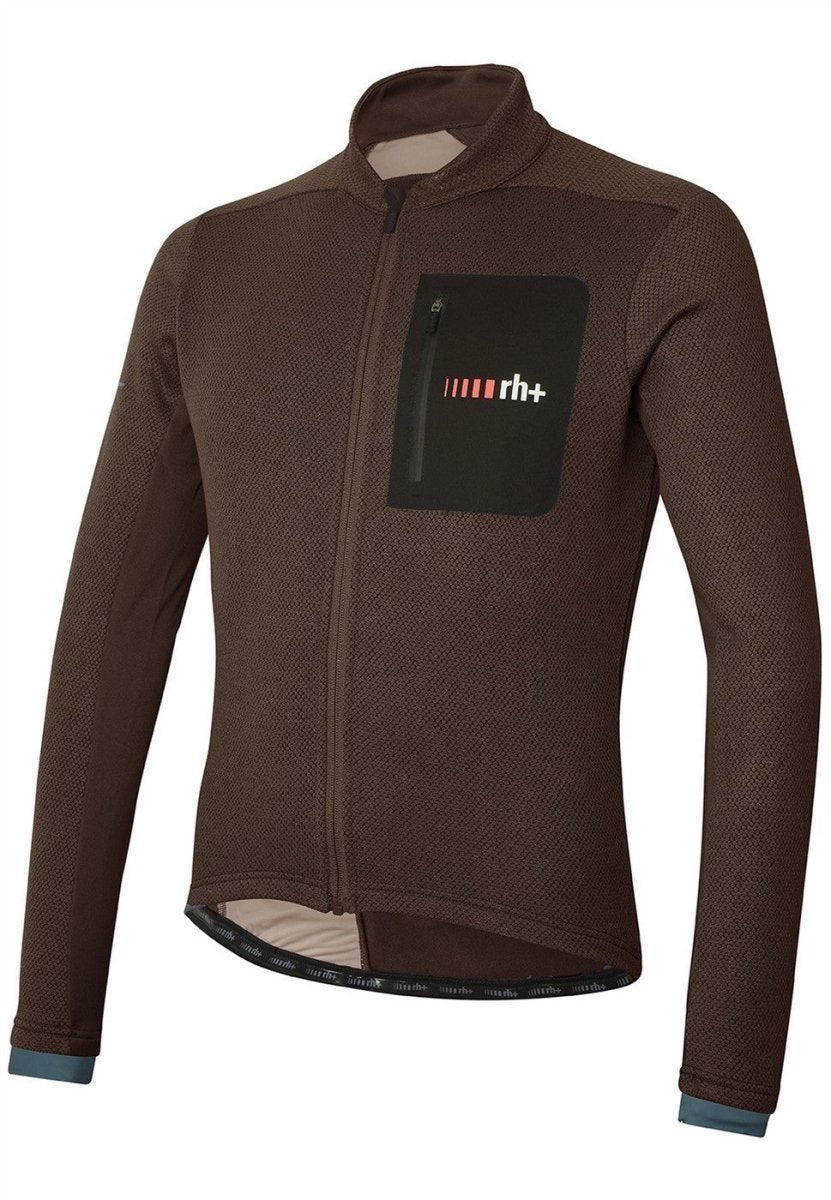 RH+ - All Road Sweater Radtrikot Herren - espresso/ardesia - RHB - ICU0892 - 575 - S - Sportbrands24