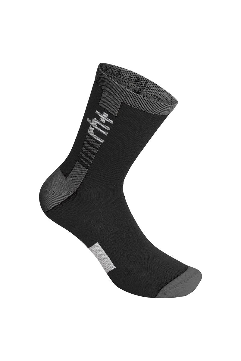 RH+ - Logo Merino Sock 15 Radsocke - black/anthracite/white - RHB - ICX9188 - 974 - L/XL - Sportbrands24