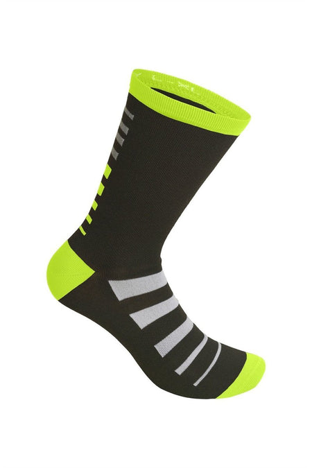 RH+ - Zero Merino Sock 20 Radsocke - black/acid lime/white - RHB-ICX9190-96A-S/M - Sportbrands24