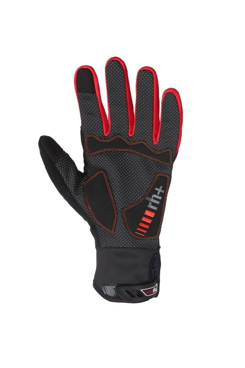 RH+ - Soft Shell Glove Radhandschuhe - black/red - RHB-ICX9215-930-XS - Sportbrands24