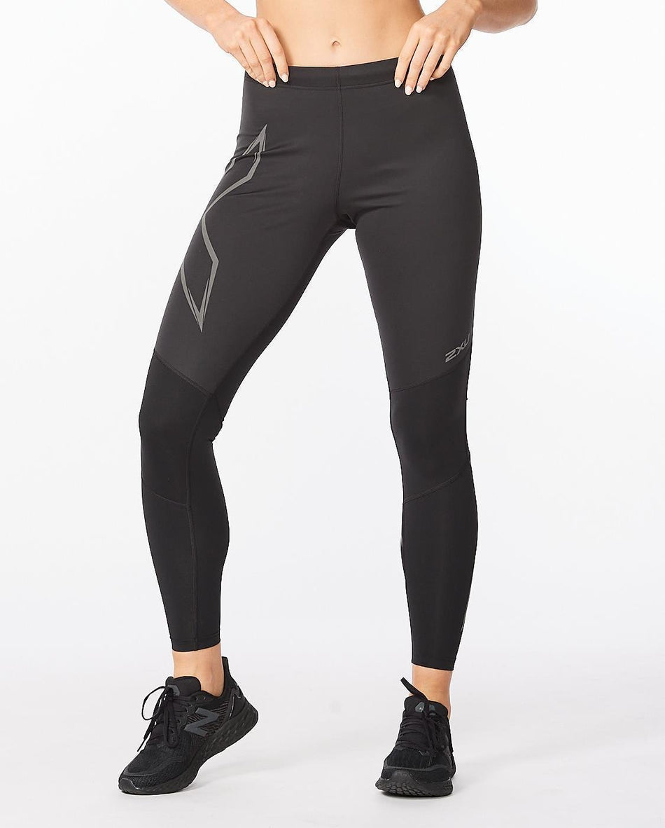 2XU - Ignition Shield Comp Tights Damen - black/black reflective - 2X - WA6312B - BLK/BRF - XS - Sportbrands24