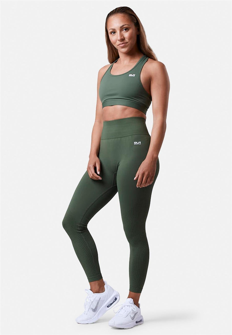 CLN Athletics - Inhale Sport - BH Damen - moss green - CLN - 3129 - 62 - XS - Sportbrands24