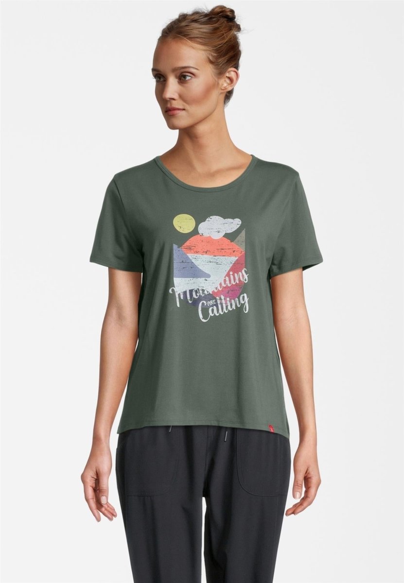 Krimson Klover - Alia Graphic Shortsleeve Top Damen - Mountains - KK-1930-374-L - Sportbrands24