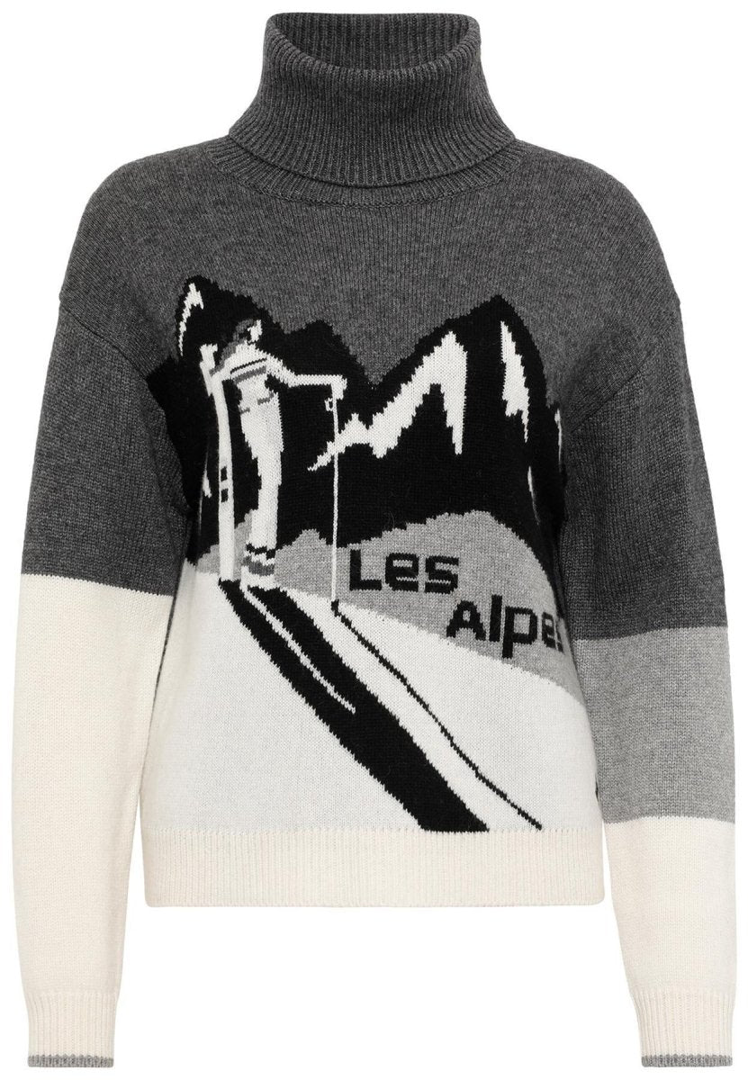 Krimson Klover - Les Alpes Turtleneck Pullover Damen - charcoal - KK-F24730-010-XS - Sportbrands24