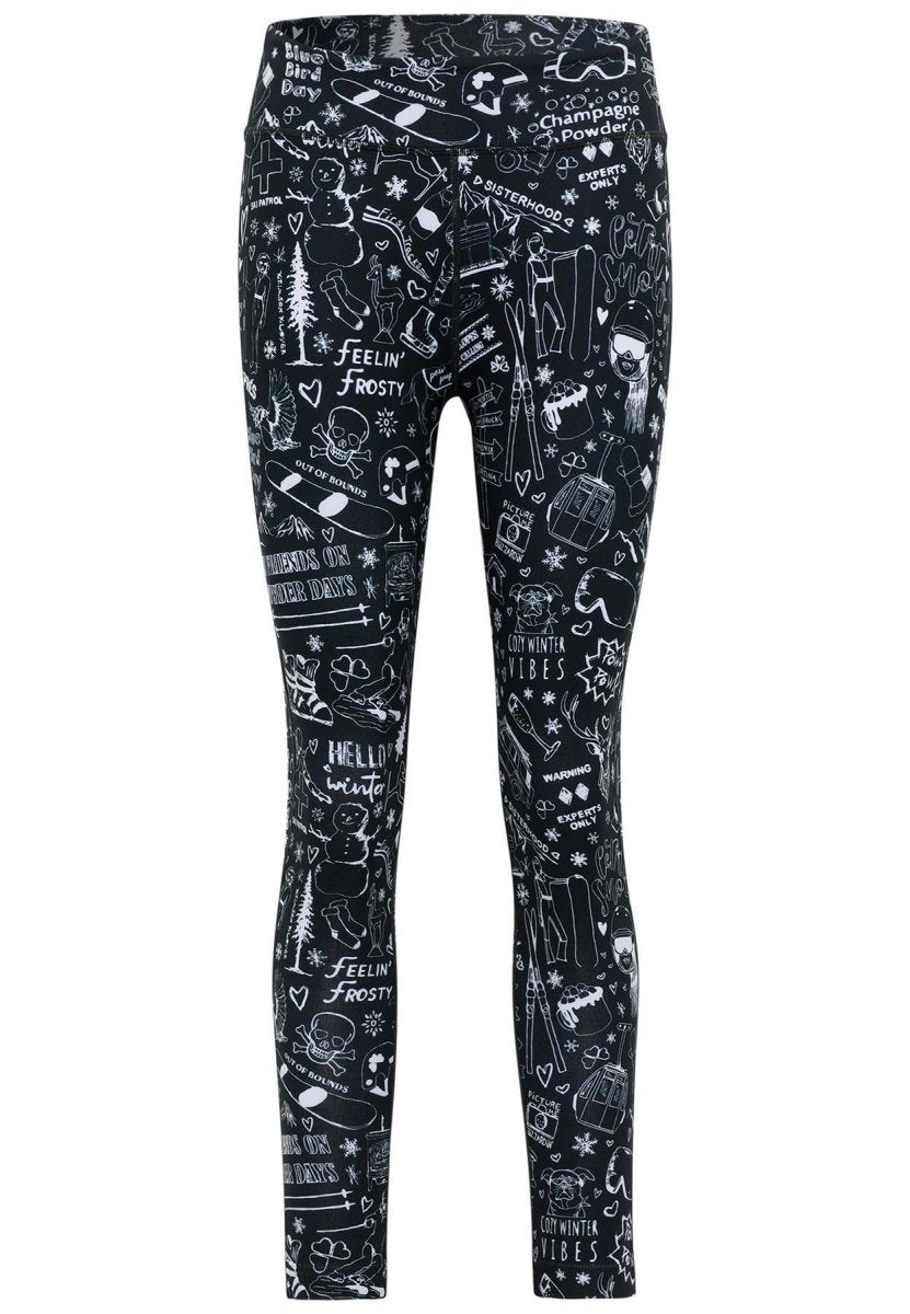 Krimson Klover - Graffiti Baselayer - Legging Damen - black - KK-F24843-935-XS - Sportbrands24