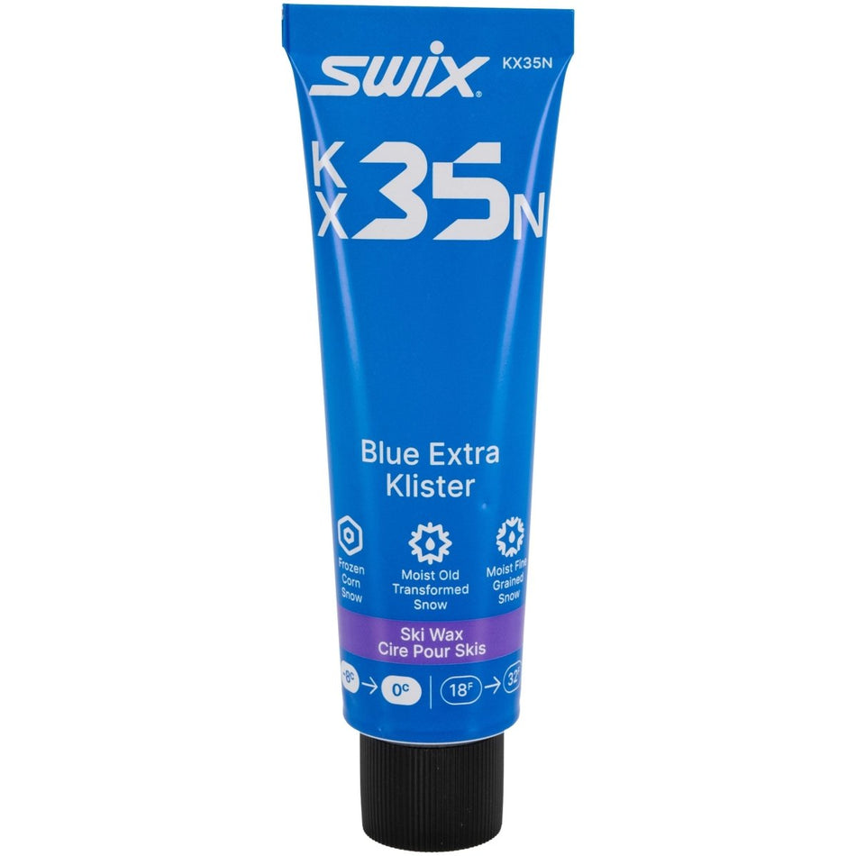 Swix - KX35N Blue Extra Klister - 8°C to 0°C - KX35N Blue Extra Klister - 8°C to 0°C, 55g - SX-KX35N - Sportbrands24