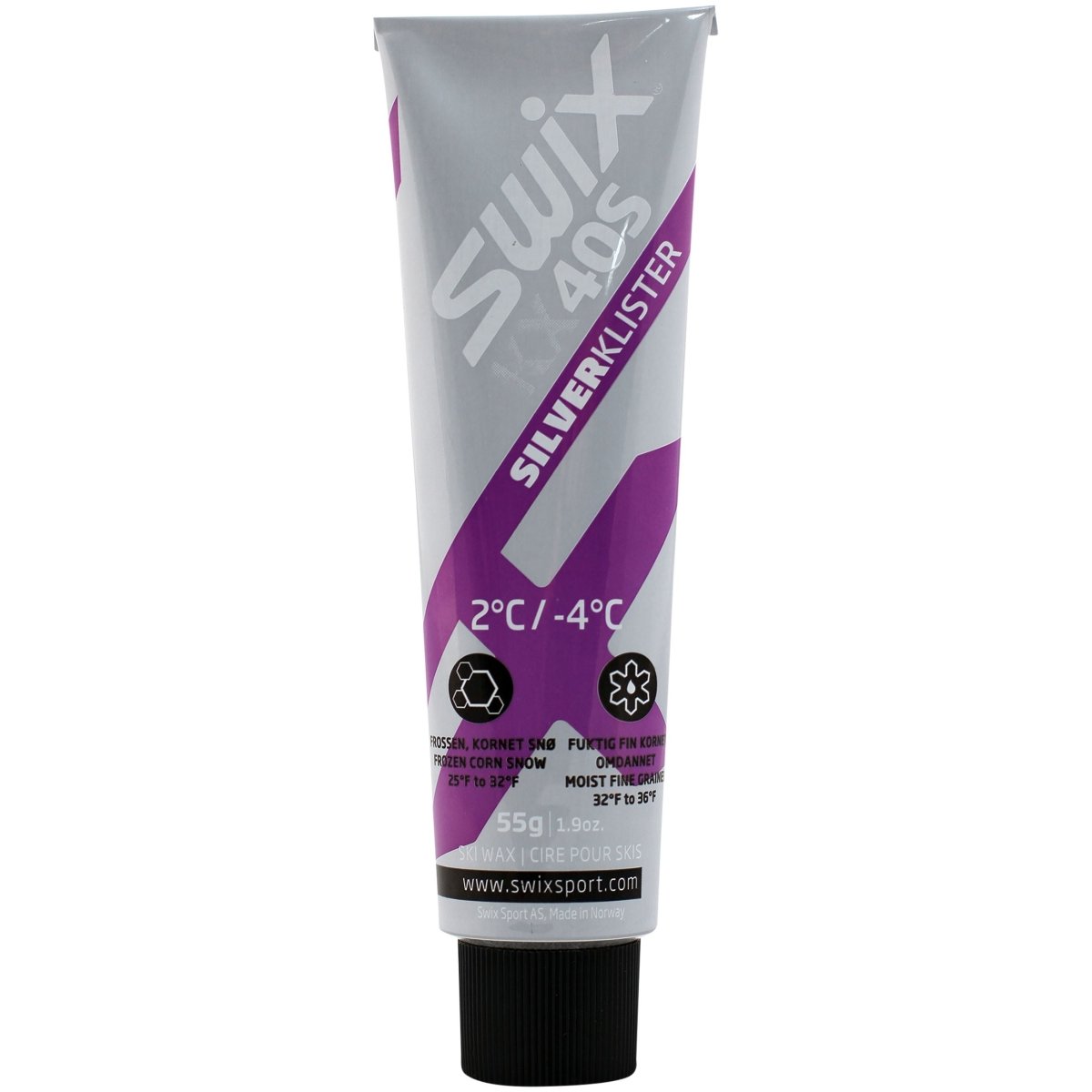 Swix - KX40S Silver Klister - 4°C to +2°C - KX40S Silver Klister - 4°C to +2°C, 55g - SX-KX40S - Sportbrands24