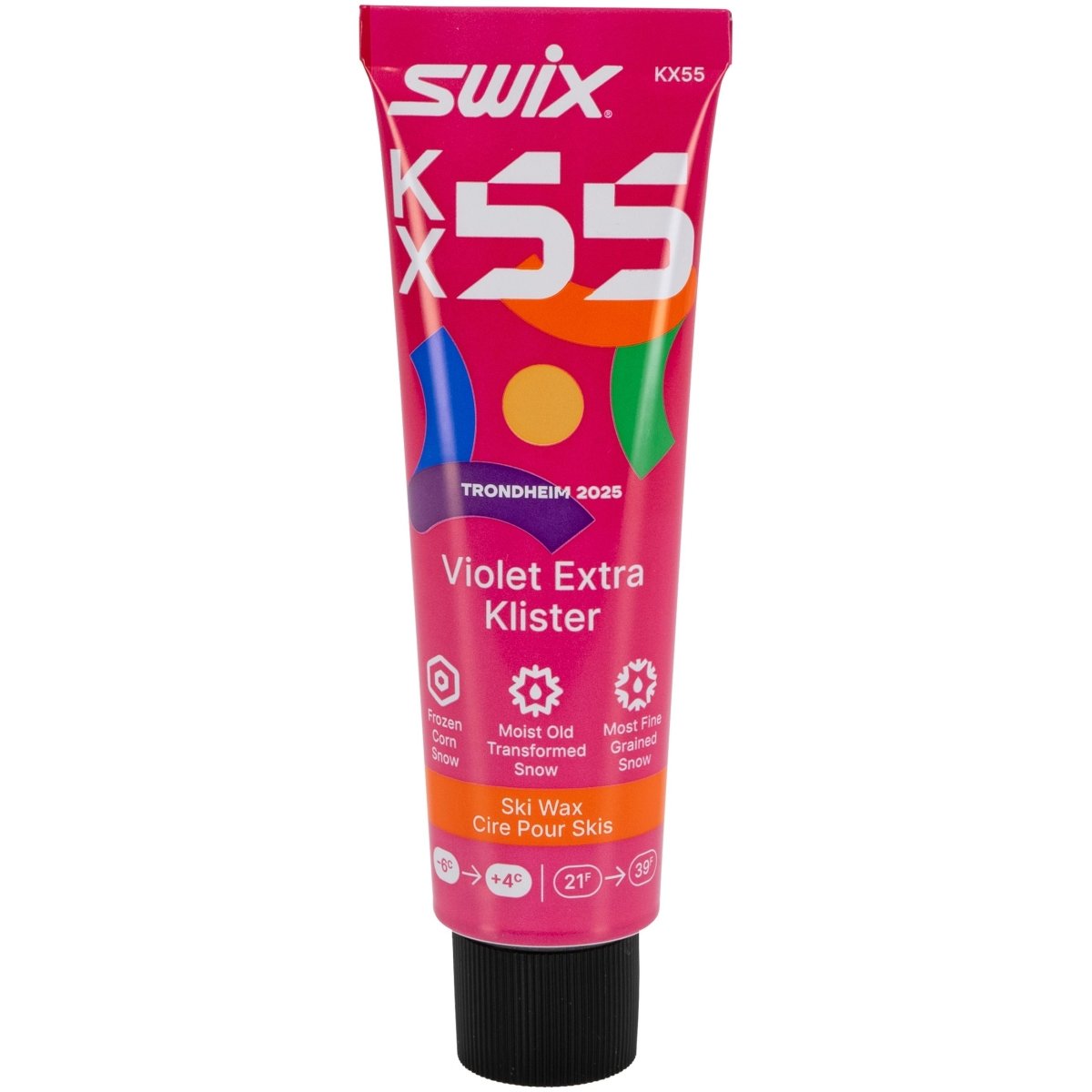 Swix - KX55 Violet Extra Klister - 6°C to +4°C - KX55 Violet Extra Klister - 6°C to +4°C, 55g - SX-KX55 - Sportbrands24