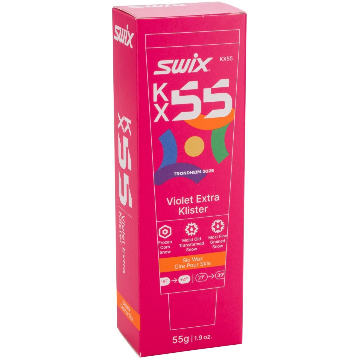 Swix - KX55 Violet Extra Klister - 6°C to +4°C - KX55 Violet Extra Klister - 6°C to +4°C, 55g - SX-KX55 - Sportbrands24