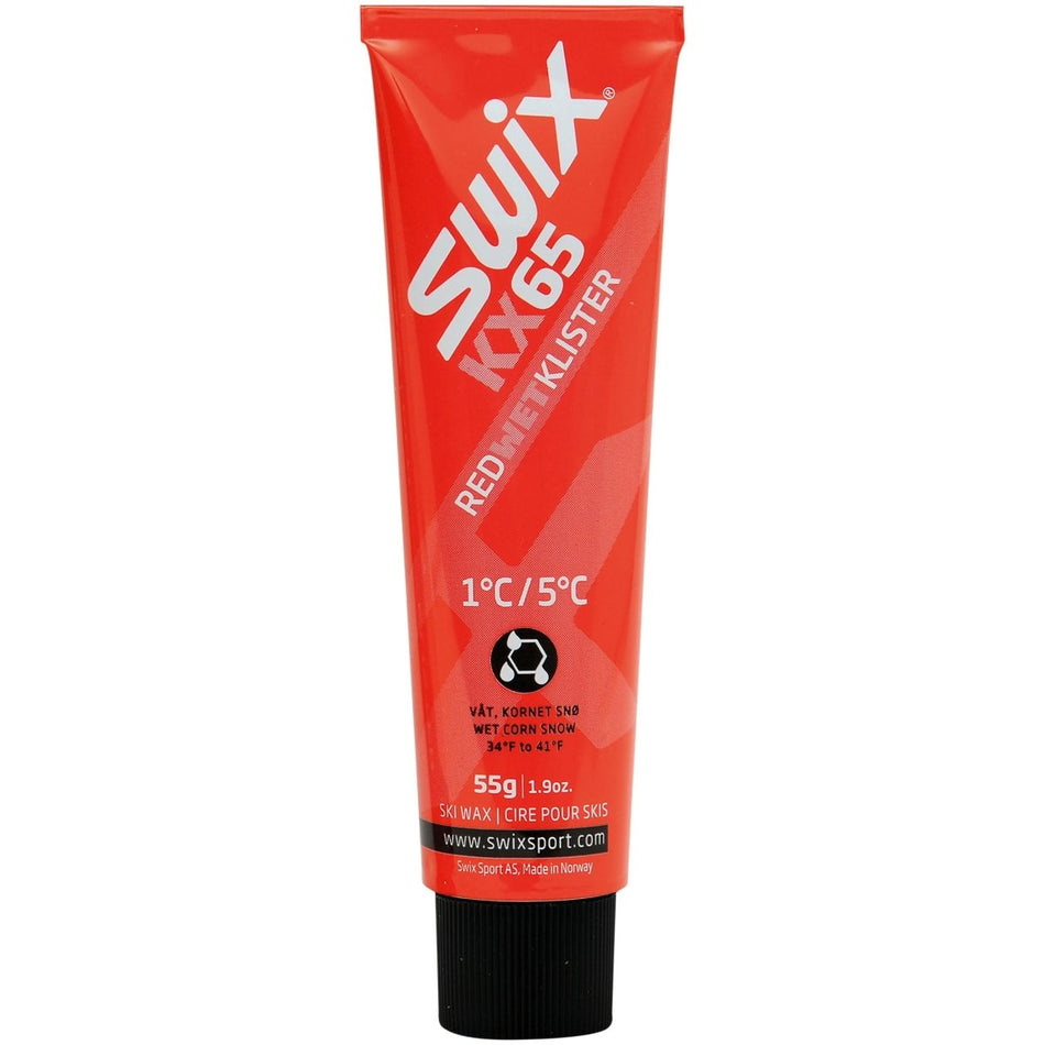 Swix - KX65 Red Klister +1°C to +5°C - KX65 Red Klister +1°C to +5°C, 55g - SX-KX65 - Sportbrands24