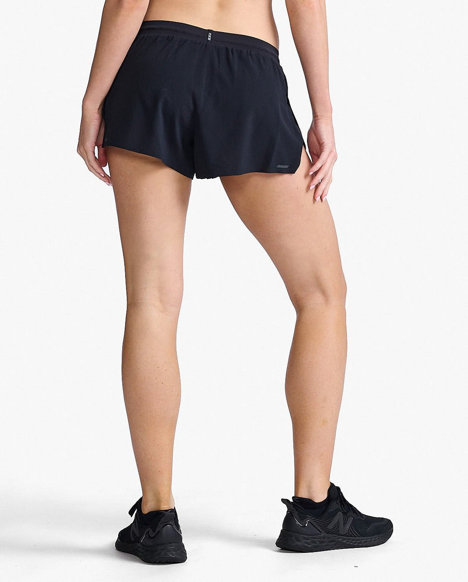 2XU - Light Speed 3 Inch Short Funktionshose Damen - black/black reflective - 2X - WR6956B - BLK/BRF - XXS - Sportbrands24