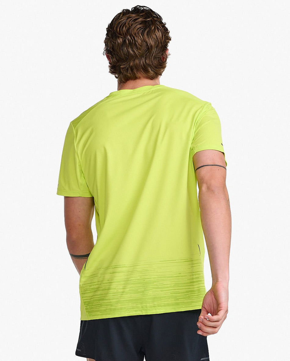 2XU - Light Speed Tee Laufshirt Herren - volt/black reflective - 2X - MR6948A - VOL/BRF - S - Sportbrands24