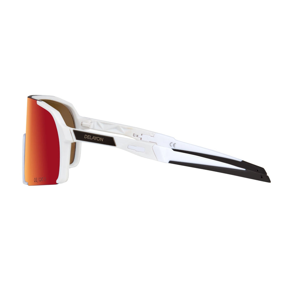 Delayon Eyewear - Line Tracer Sportbrille - Matte White/Red VLT 18 - DL - C3 - 21 - 21231 - Sportbrands24