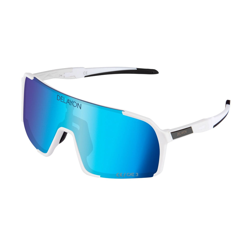 Delayon Eyewear - Line Tracer Sportbrille - Matte White/Saphire VLT 17 - DL - C3 - 21 - 21221 - Sportbrands24