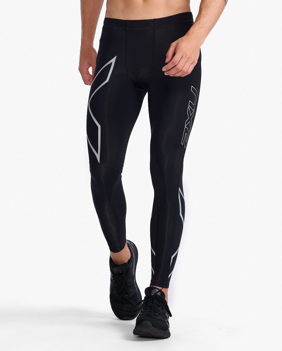 2XU - Core Compression Tights Herren - black - silver - 2X-MA3849B-BLK/SIL-XL - Sportbrands24