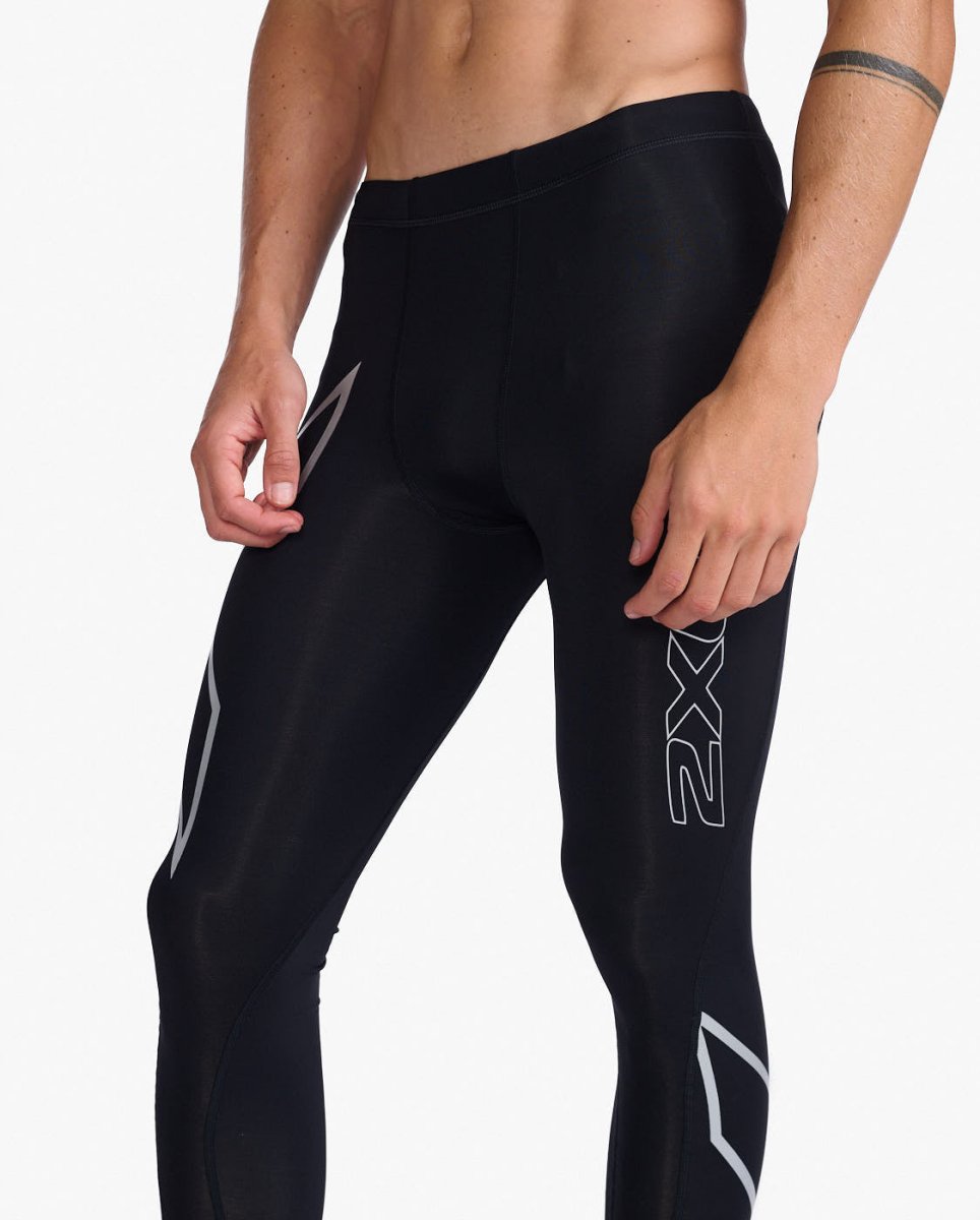 2XU - Core Compression Tights Herren - black - silver - 2X-MA3849B-BLK/SIL-MT - Sportbrands24