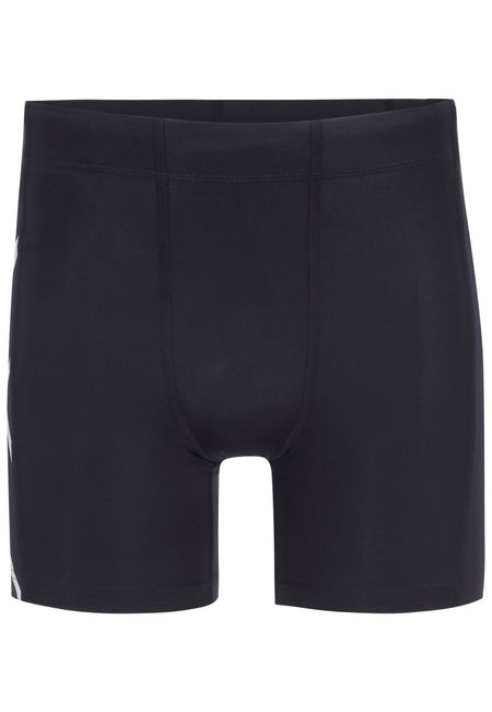 2XU - Core Compression 1/2 Fitnessshorts Herren - black/silver - 2X-MA4508B-BLK/SIL-XXS - Sportbrands24