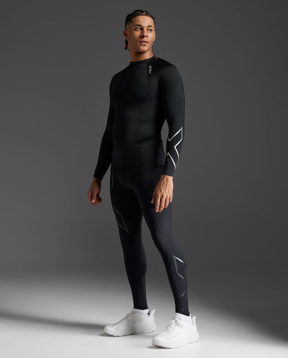 Ignition Compression Long Sleeve Men - black/silver