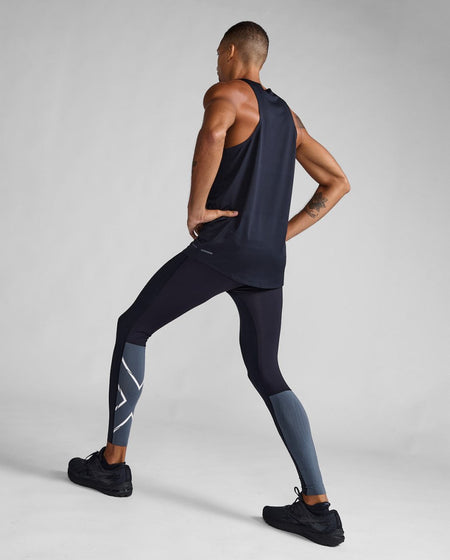 2XU - Light Speed React Compression Tights Herren - black/white reflective - 2X-MA7049B-BLK/WRF-XXS - Sportbrands24