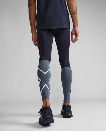 2XU - Light Speed React Compression Tights Herren - black/white reflective - 2X-MA7049B-BLK/WRF-XXS - Sportbrands24