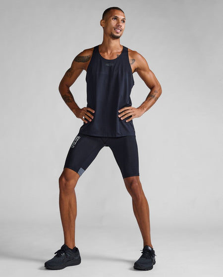 2XU - Light Speed React Shorts Herren - black/white reflective - 2X-MA7050B-BLK/WRF-XXS - Sportbrands24
