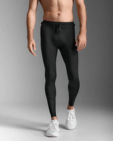 2XU - Aero Mesh Compression Tights Kompressionstight Herren - black/silver reflective - 2X-MA7377B-BLK/SRF-XXS - Sportbrands24