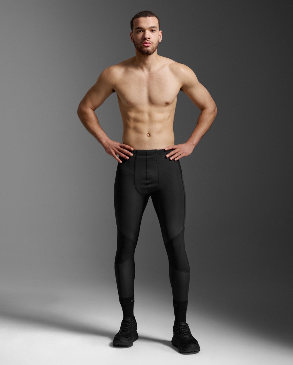 2XU - Ignition Shield Compression Tight Herren - black/black reflective - 2X-MA7593B-BLK/BRF-XXS - Sportbrands24